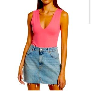 NWT Free People Keep It Sleek Duo Bodysuit In Electropop